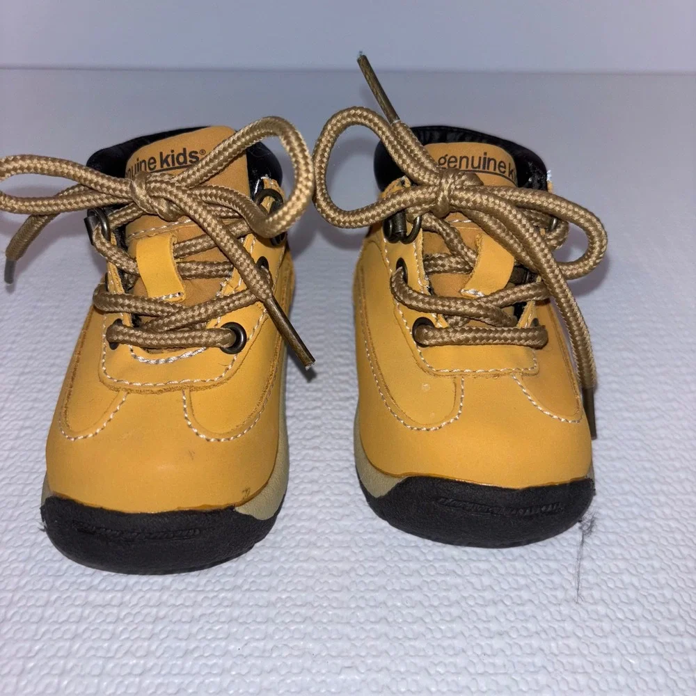 Genuine Kids From OshKosh Baby Toddler Ankle Boots Shoes‎ Lace Up Brown